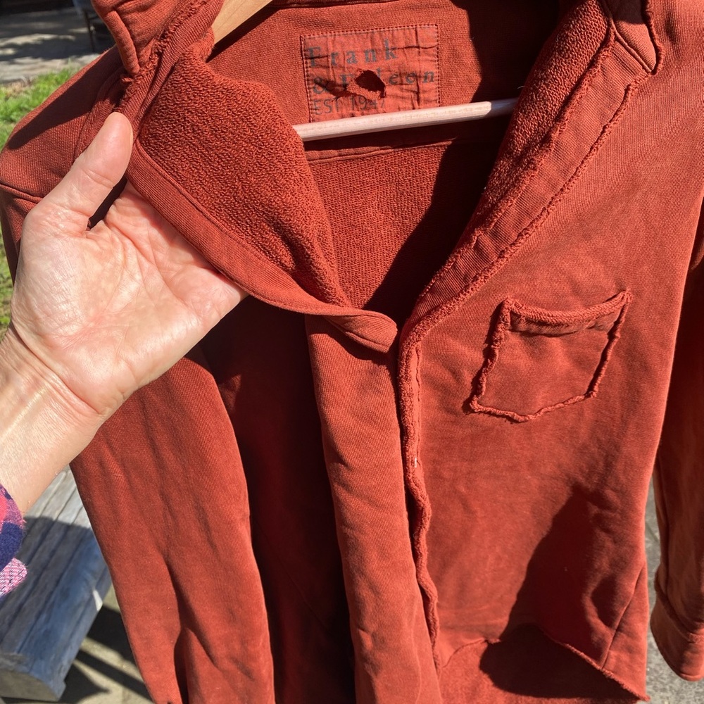 Frank & Eileen Burnt Orange Cotton Sweatshirt
